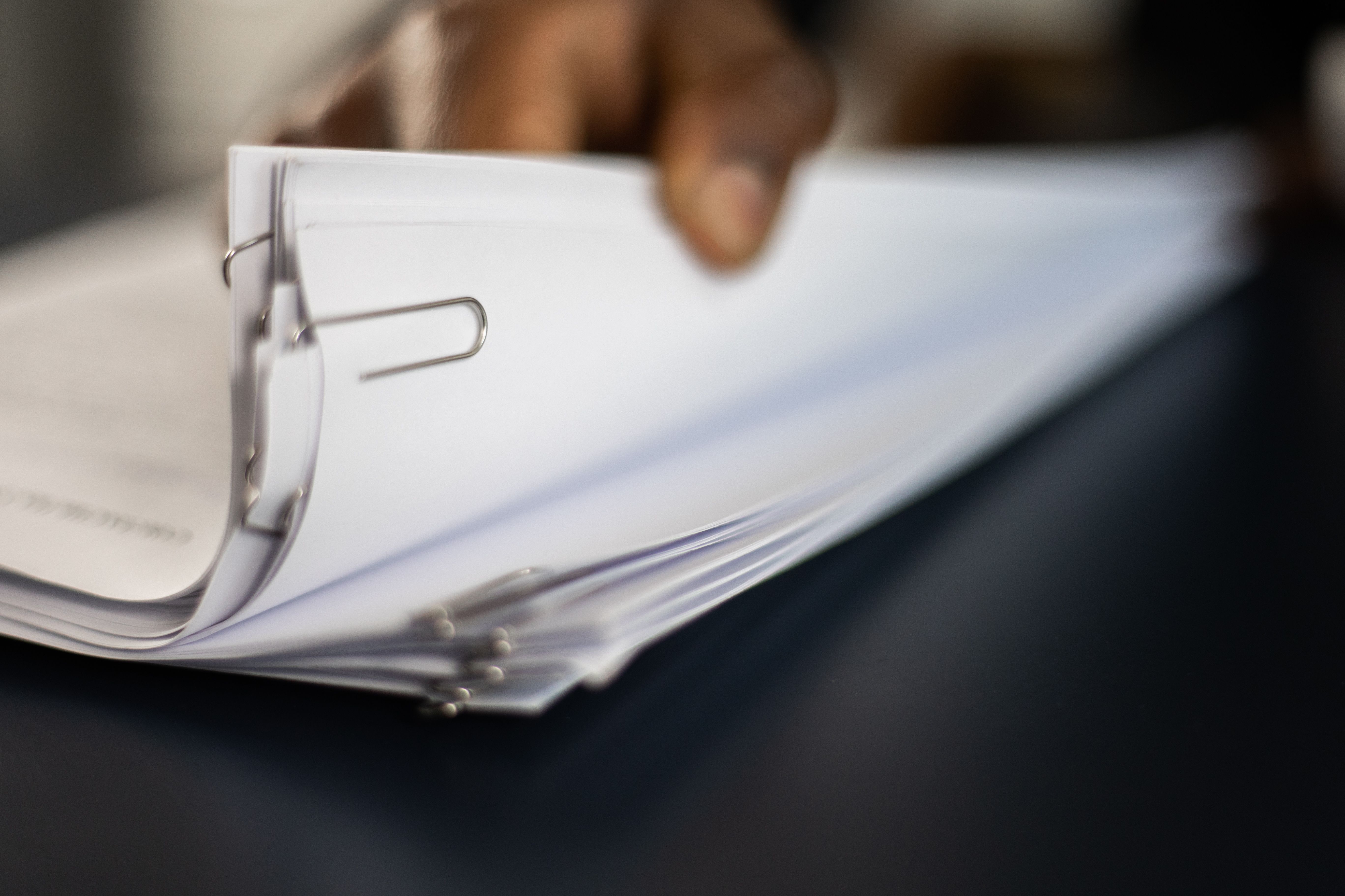 Manual paper-based compliance process